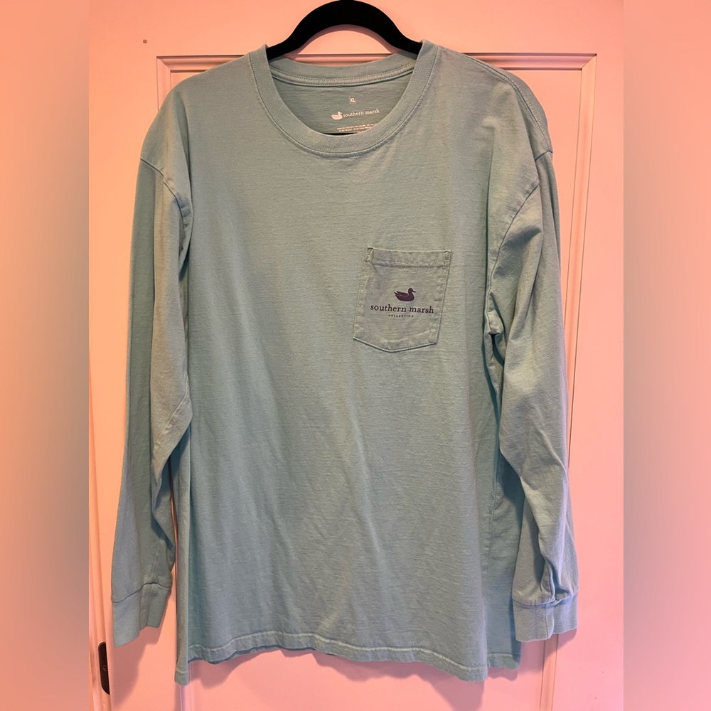 Long Sleeve Blue Tee - Southern Marsh - Expedition Series